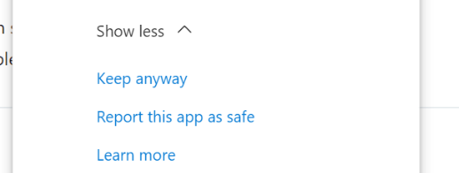 Windows 10 keep option